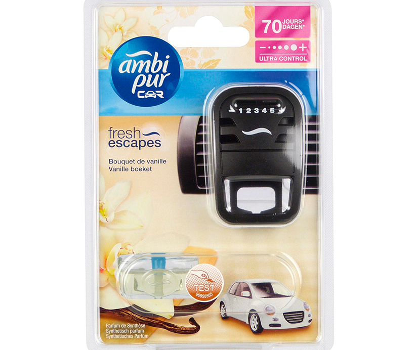 Kẹp thơm xe hơi Ambi Pur Car Air Freshener Starter Kit ABP6222 7ml ...