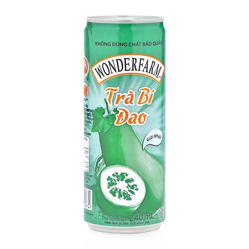 Trà bí đao Wonderfarm lon 240ml 