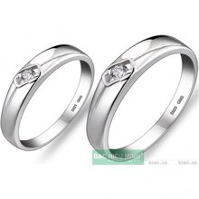 Nhẫn đôi Bạc Hiểu Minh NC163 - Tình nhân