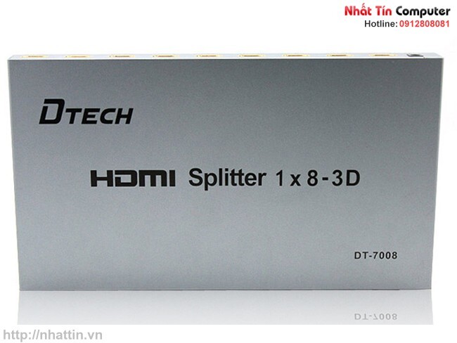 Bộ Chia Cổng HDMI 1 ra 8 - MULTY HDMI 8.1 DTECH DT-7008 