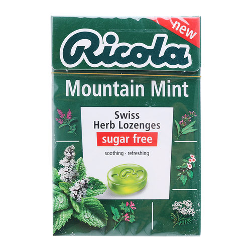Kẹo thảo mộc bạc hà Mountain Mint Ricola hộp 45g 