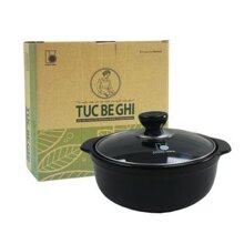 Nồi Đất Màu Đen Nắp Kiếng Tucbeghi G-706 - 3,05 lít