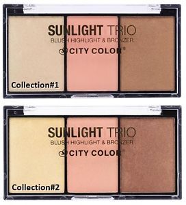 Phấn tạo khối City Color Sunlight Trio BLush Highlight & Bronzer ...