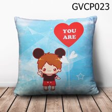 Gối vuông cậu bé tai Mickey - GVCP023