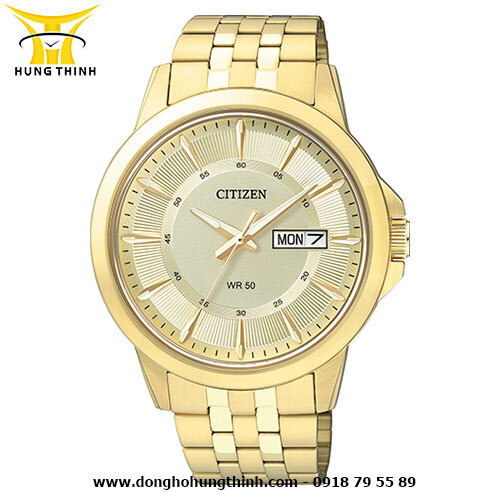 Đồng hồ nam dây thép không gỉ Citizen Quartz BF2013 