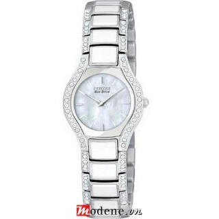 Đồng hồ nữ Citizen Silver Tone Normandie Crystal - EW9870-72D 