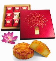 Hộp bánh trung thu Bibica đế nguyệt (sơn mài) 8 bánh + 1 hộp trà