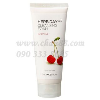 Sữa rửa mặt Herb Day 365 Cleansing Foam Acerola 170ml 