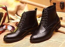 Giầy nam cổ cao đục lỗ BL03