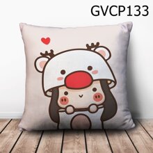 Gối vuông cô bé tuần lộc - GVCP133