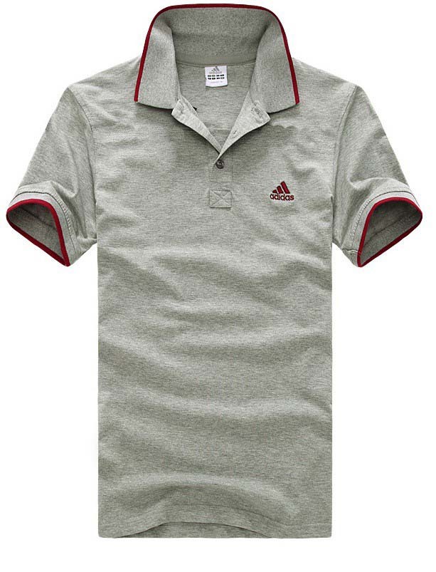 Áo thun nam logo Adidas cổ bẻ 