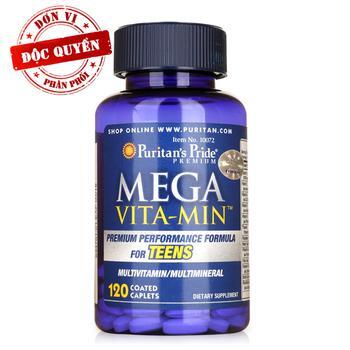 Viên bổ sung sức khỏe tuổi thành niên Puritan's Pride Mega Vita Min 12...