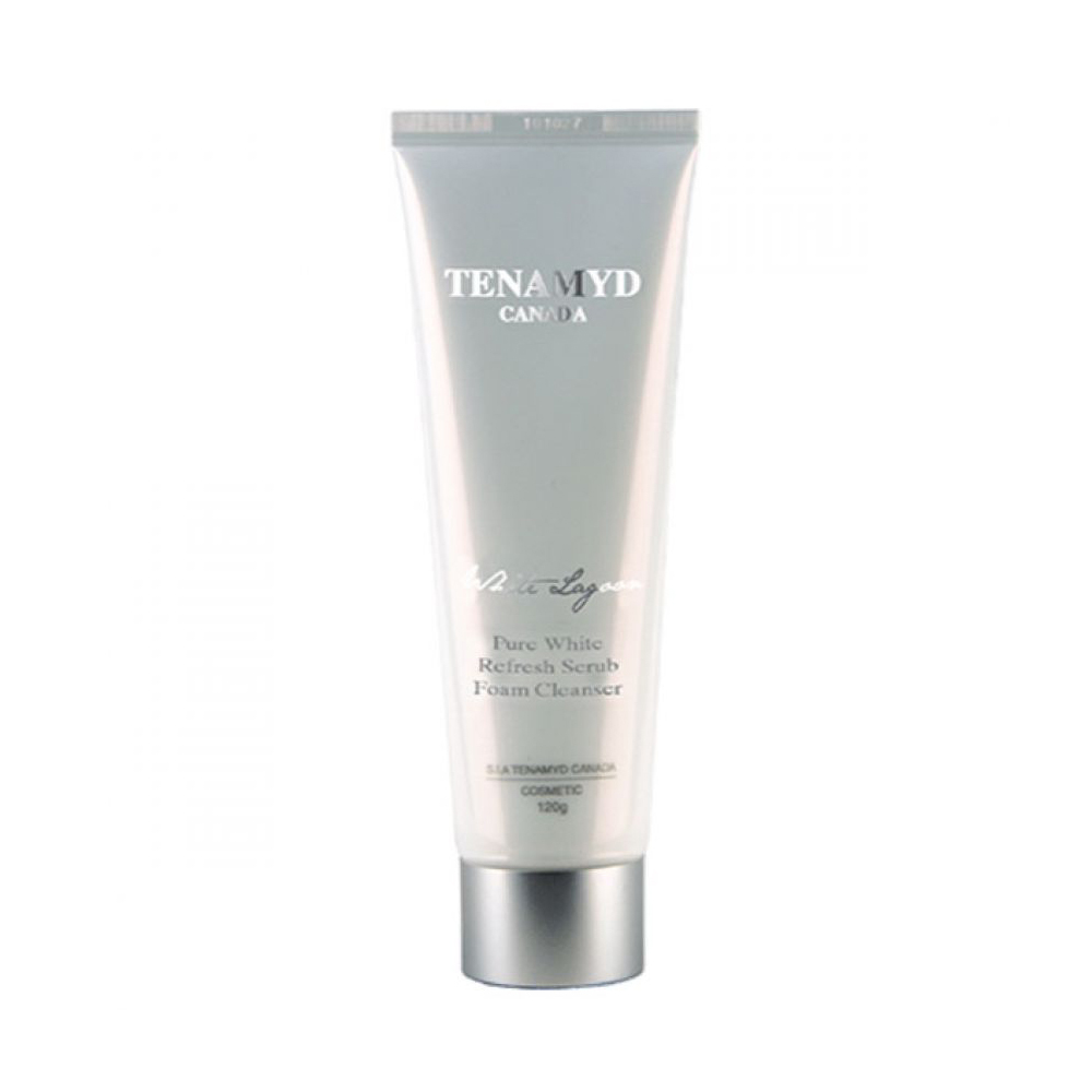 Sữa rửa mặt trắng da Tenamyd Pure White Refresh Scrub Foam Cleanser 12...