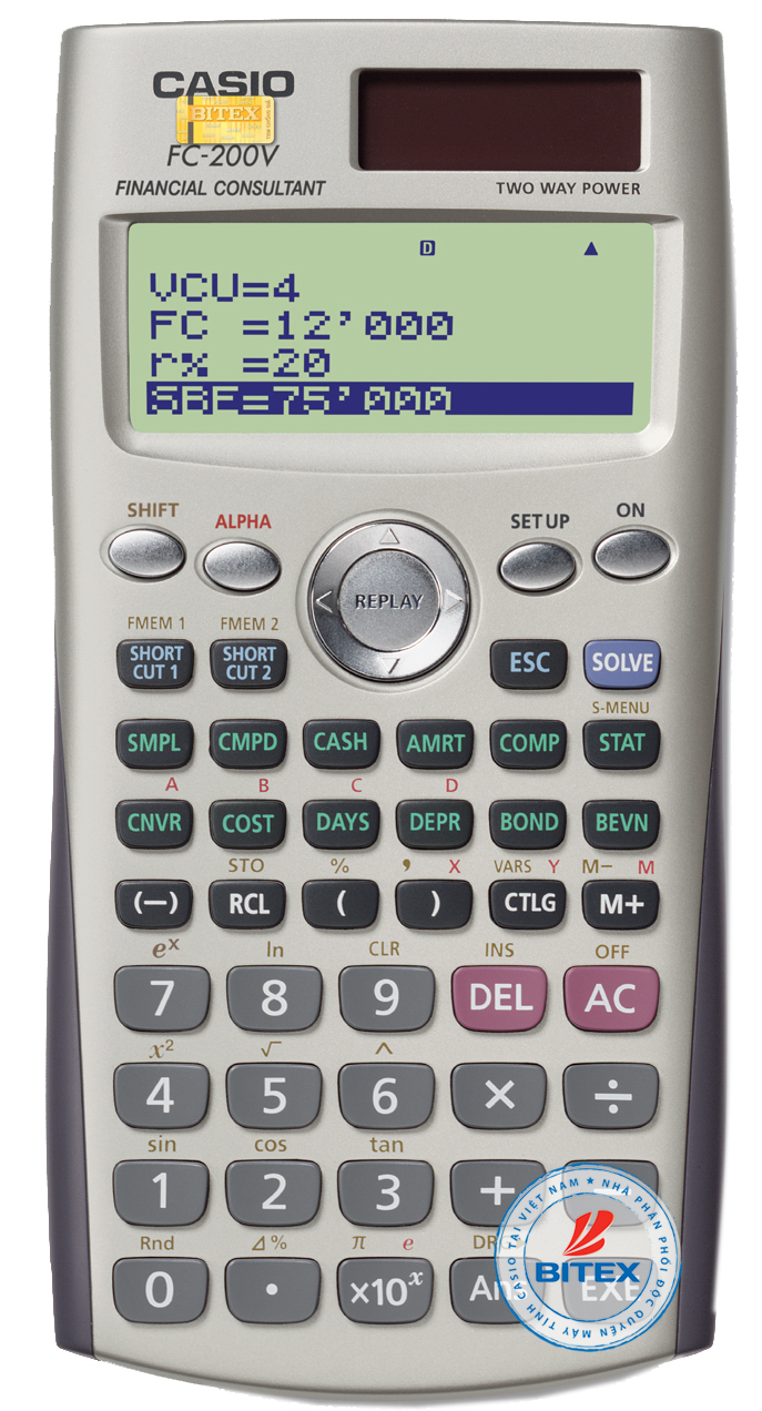 Máy tính tài chính Casio FC-200V 