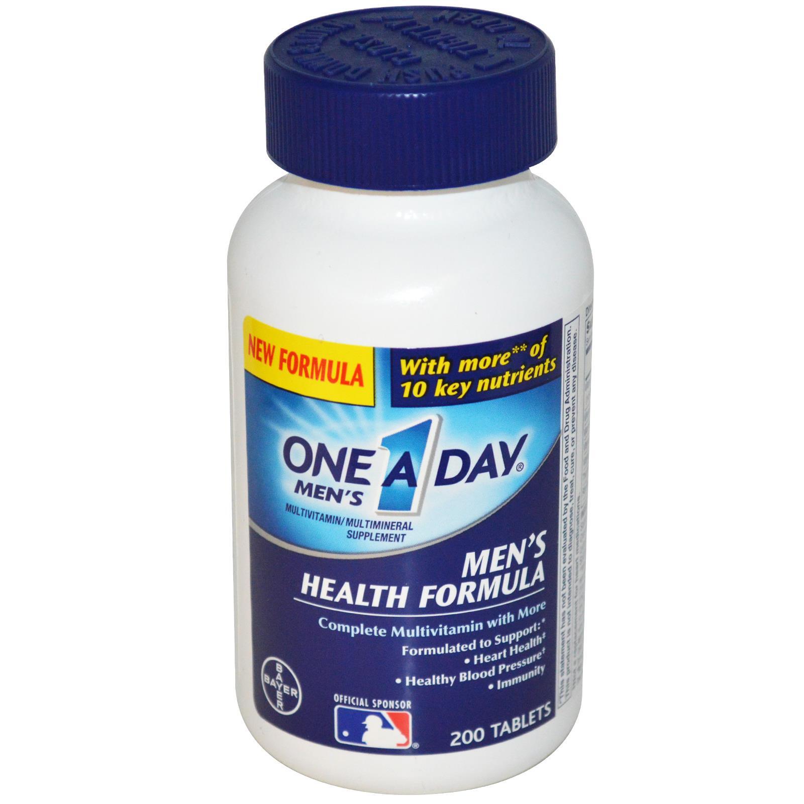 One A Day Men Health Formula Vitamins, 200 viên, xuất xứ Mỹ 