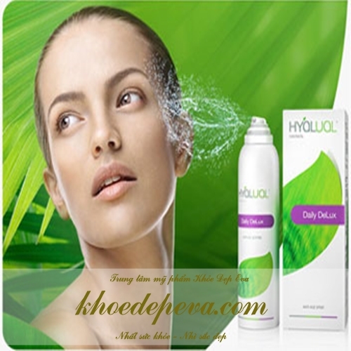 Xịt khoáng chống lão hóa Hyalual Daily Delux 