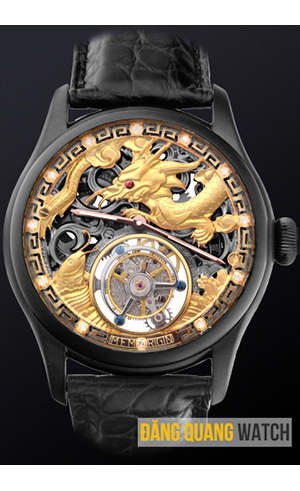 Đồng hồ Tourbillon rồng vàng Black 