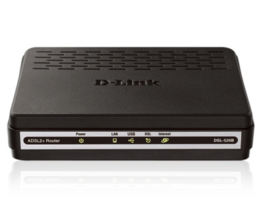 D-Link DSL-526B ADSL2+ Ethernet/USB Combo Router