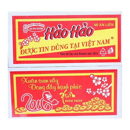 Mì tôm chua cay Hảo Hảo thùng 30 gói x 75g 