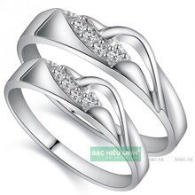Nhẫn đôi Bạc Hiểu Minh NC385 - Vòng tay