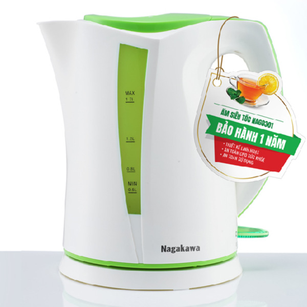 Ấm đun siêu tốc Nagakawa NAG0301 - 1.7 lít 