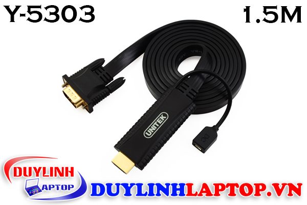 Cáp HDMI to VGA Unitek Y-5303 