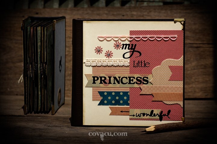 Album handmade Scrapbook cao cấp My little princess