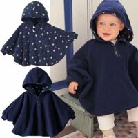 Áo choàng liền tay 2 mặt cho bé
