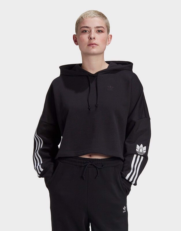 Áo Hoodie adidas Adicolor 3D Trefoil Cropped GM6764