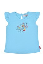 Áo thun bé gái Oiwai 68-8018-071 (Xanh)