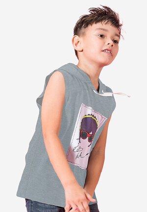 Áo thun bé trai có nón Ugether UN10