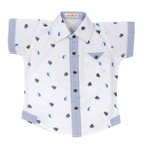 Áo vải bé trai tay ngắn Carrot B016007