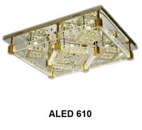 Áp trần pha lê Led vuông  ALED 610