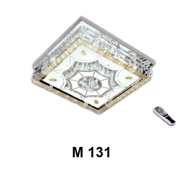 Áp trần pha lê Led vuông M 131