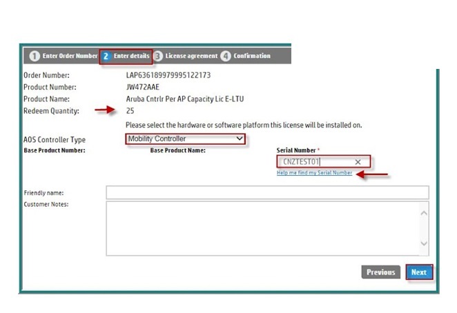 Aruba LIC-AP Controller per AP Capacity License E-LTU (JW472AAE)