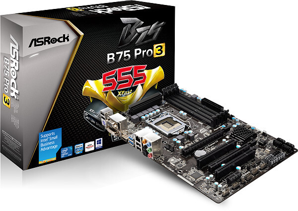 Bo mạch chủ (Mainboard) Asrock B75 Pro3-M - Socket 1155, Intel B75, 4 x DIMM, Max 32GB, DDR3