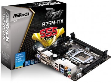 Bo mạch chủ (Mainboard) Asrock B75M-ITX - Socket 1155, Intel B75, 2 x DIMM , Max 16GB, DDR3