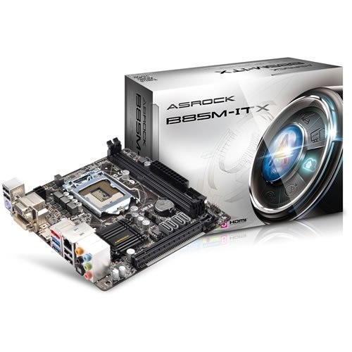 Main Asrock B85M-ITX - Chipset Intel B85, Socket LGA1150, VGA onboard