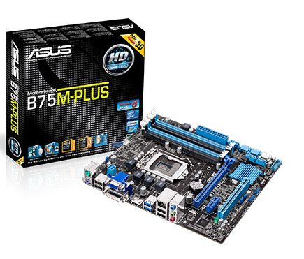 Bo mạch chủ (Mainboard) Asus B75M-Plus - Socket 1155, Intel B75, 4 x DIMM, Max 32GB, DDR3