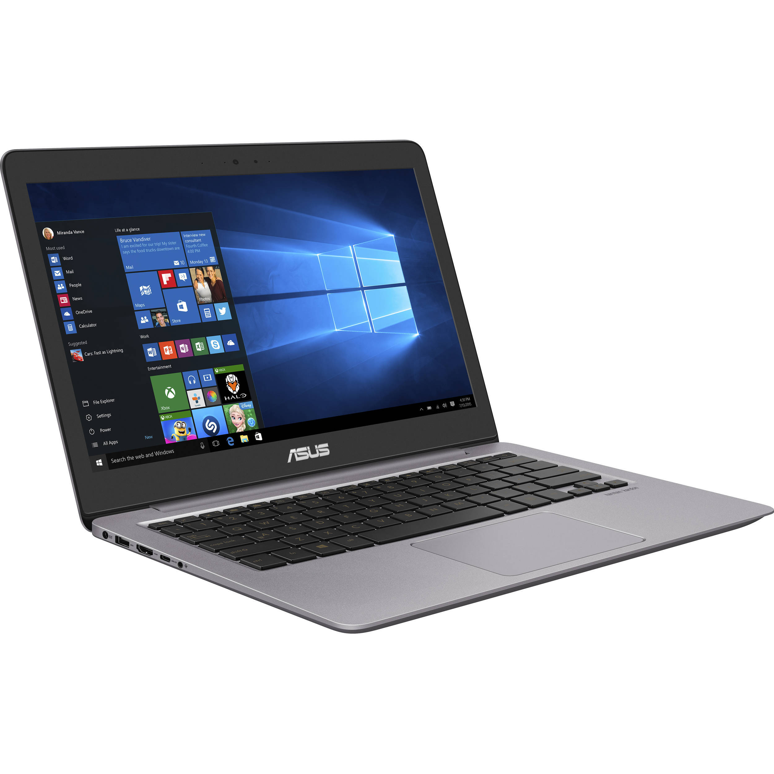 Laptop Asus UX310UA FC054T - Intel Skylake Core™ i3 - 6100U/4GB/500GB/128GB SSD