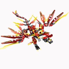 Xếp Hình Ninja MG120 - Rồng Đỏ Của Ninja 599 Chi Tiết