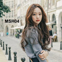 Bộ tóc dài xoăn nhẹ MHS04