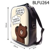 Balo in hình Em muốn ăn gì BLFU264 size nhỏ