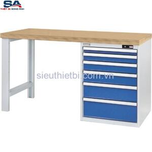 Bàn làm việc cơ khí kèm tủ 6 ngăn Garant 933410 1500/7A