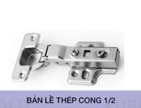 Bản lề thép giảm chấn lắp cong 3/4 Eurogold W03