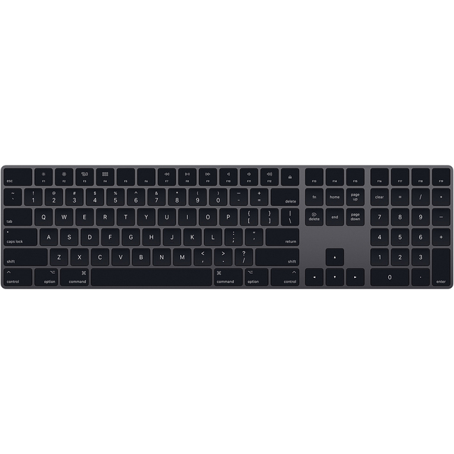Bàn phím - Keyboard Apple Magic With Numeric Keypad US English Bluetooth - Space Gray (MRMH2ZA/A)