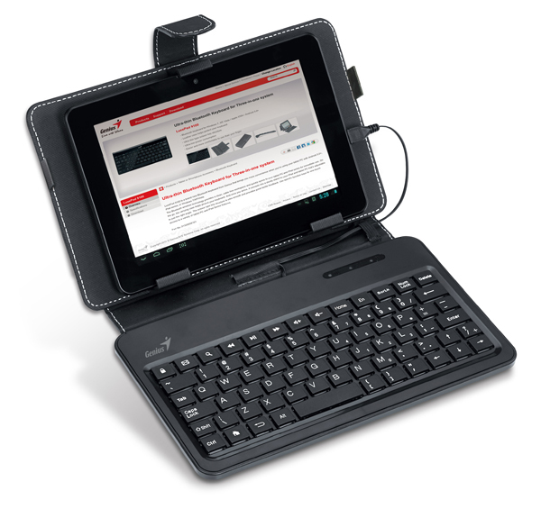 Bàn phím Genius LuxePad 120 - Dạng sổ tay cho Tablet & SmartPhone