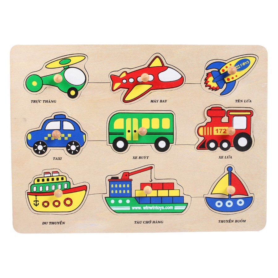 Bảng gỗ phương tiện giao thông Winwin Toys 66302