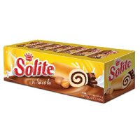 Bánh bông lan cuộn kem vị socola Solite hộp 360g (20 cái)