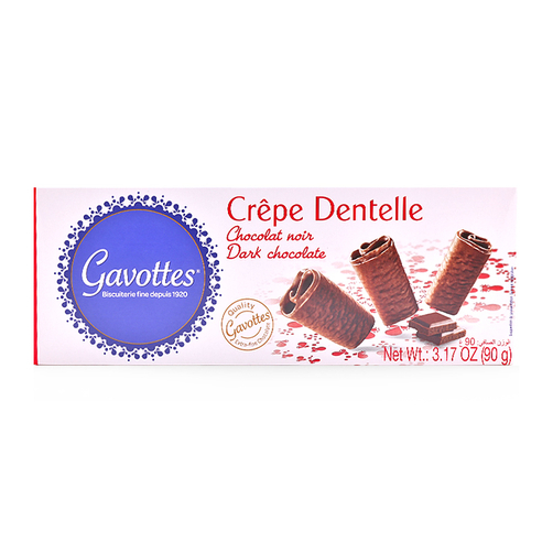 Bánh Dentelle sô cô la đen Gavottes hộp 90g
